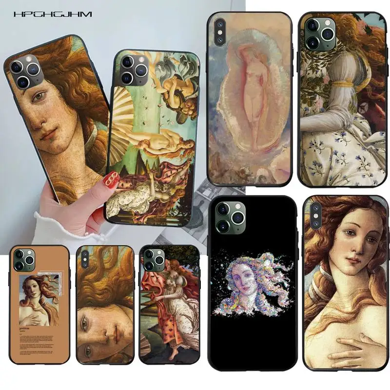 YJZFDYRM художественные картины Рождение Венеры чехол для телефона iPhone 11 pro XS MAX 8 7 6 6S