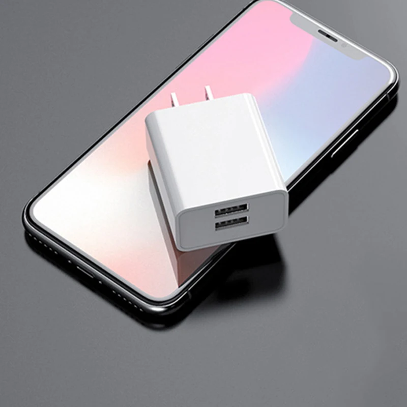 Дорожный настенный адаптер 2 а с USB-портом для быстрой зарядки электрическая