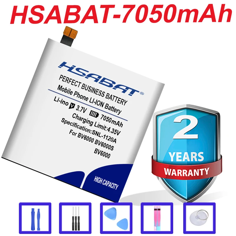 Оригинальный аккумулятор HSABAT 7050 мАч для Blackview BV6000 BV6000S высококачественный