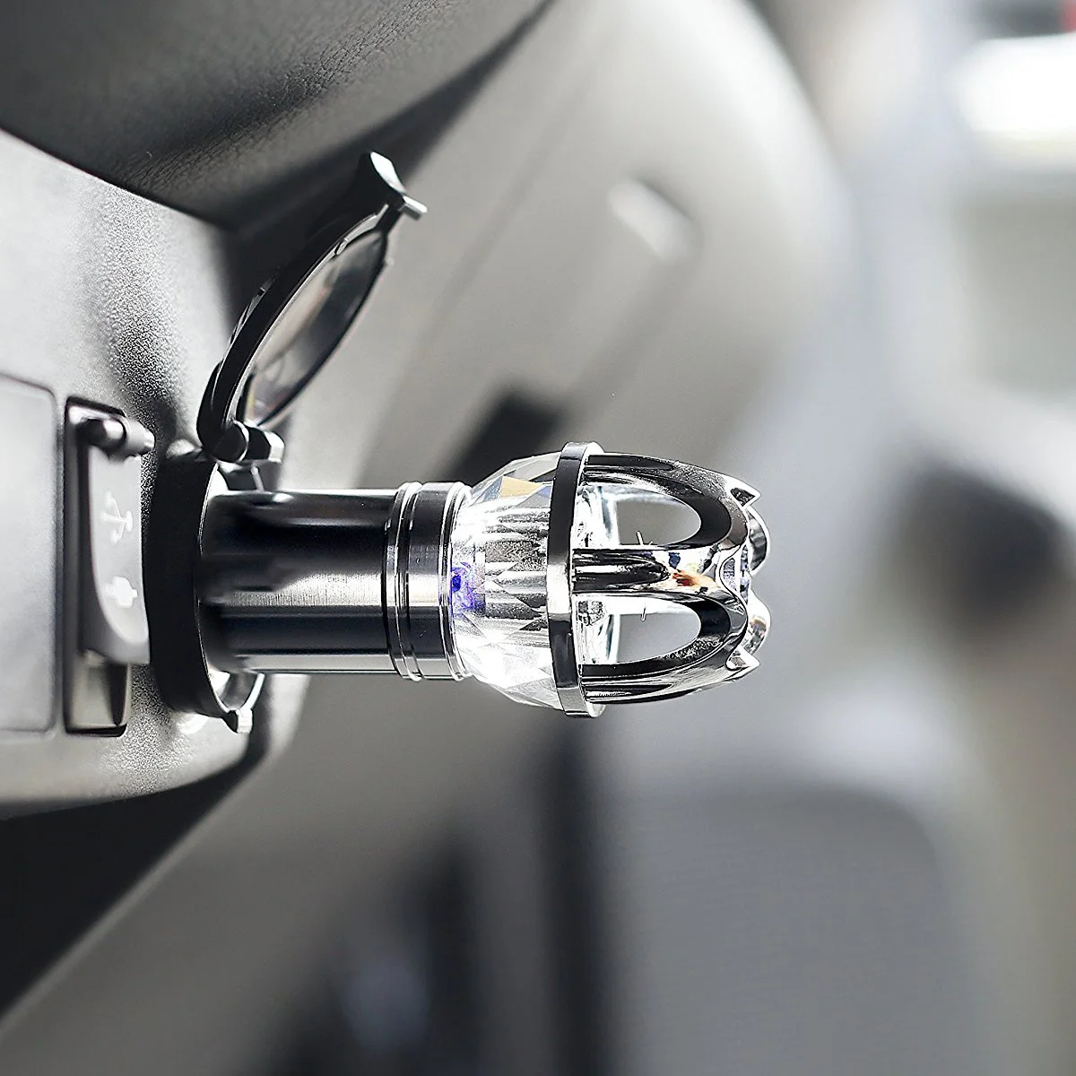 

Mini Car Air Purifier Mini Auto Car Cigarette Lighter Socket Air Anion Ionic Purifier Oxygen Bar Ozone Ionizer Cleaner Freshener