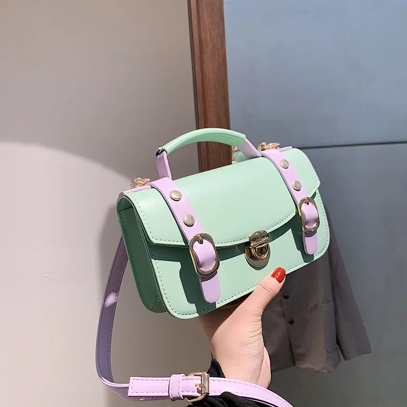 

Brand Designer Leather Women bag Ladies Shoulder Messenger Bags Handbag Letter Flap Simple Fashion Females Crossbody Bag XBL836