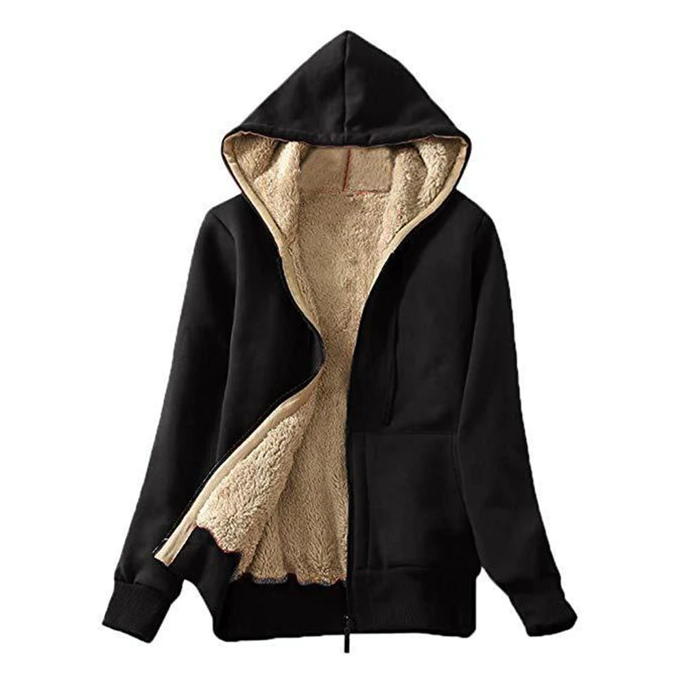 Abrigos Mujer Invierno 2019 новый Держать в тепле Флокирование плюш Куртки для женщин твердый