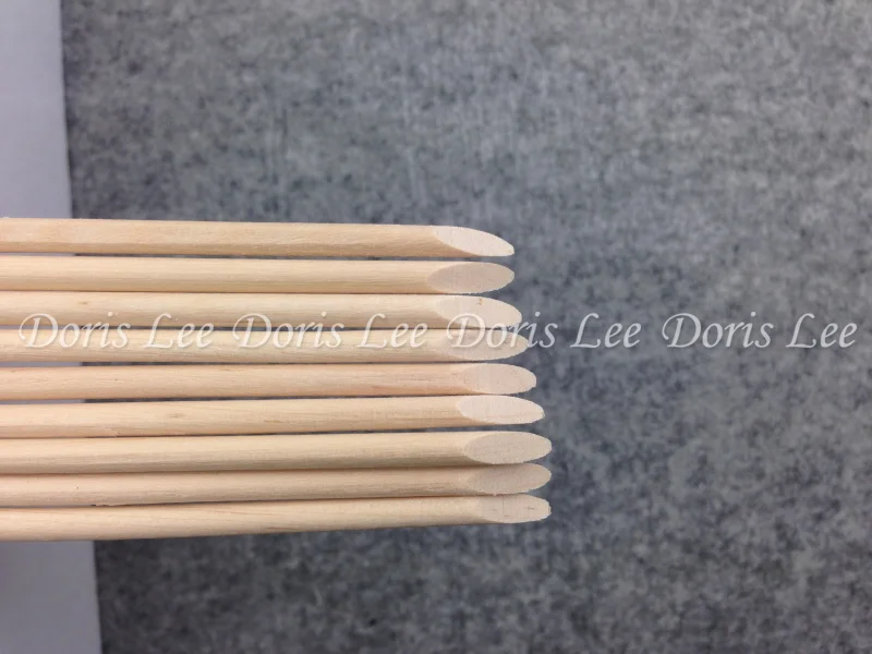 100X дизайн ногтей оранжевая деревянная палочка для удаления кутикулы Уход за