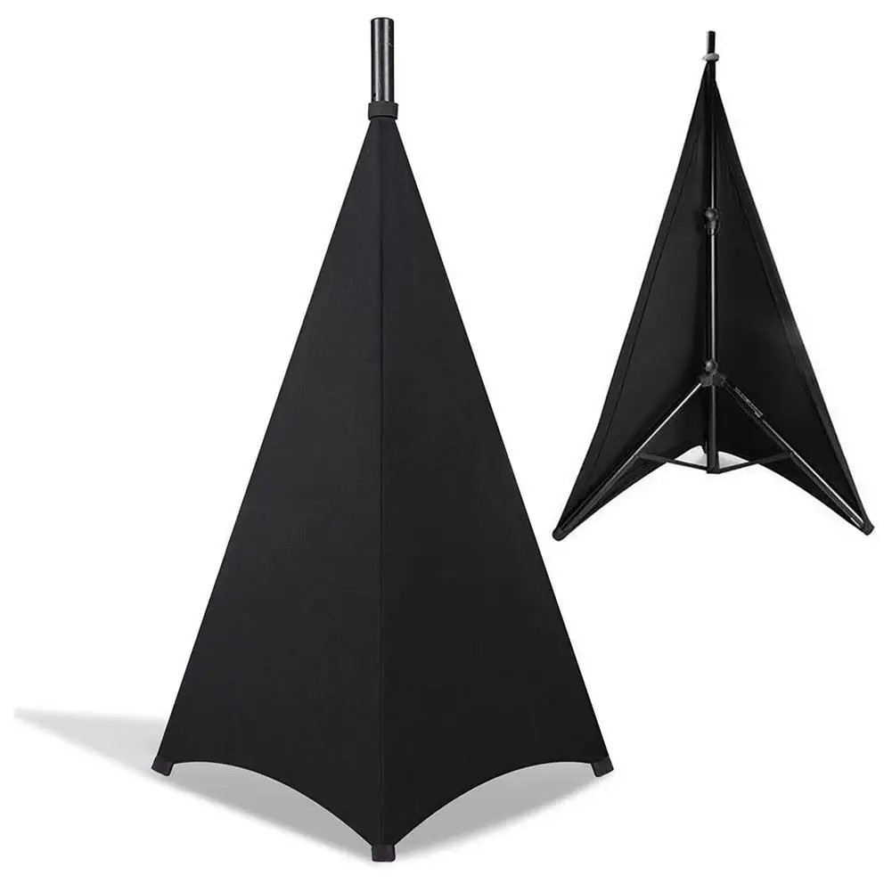 Universal Dj Light Speaker Stand Cover Triple Sided Tripod Skirt Scrim Stretchable Material (Tripod Not Included) | Электроника