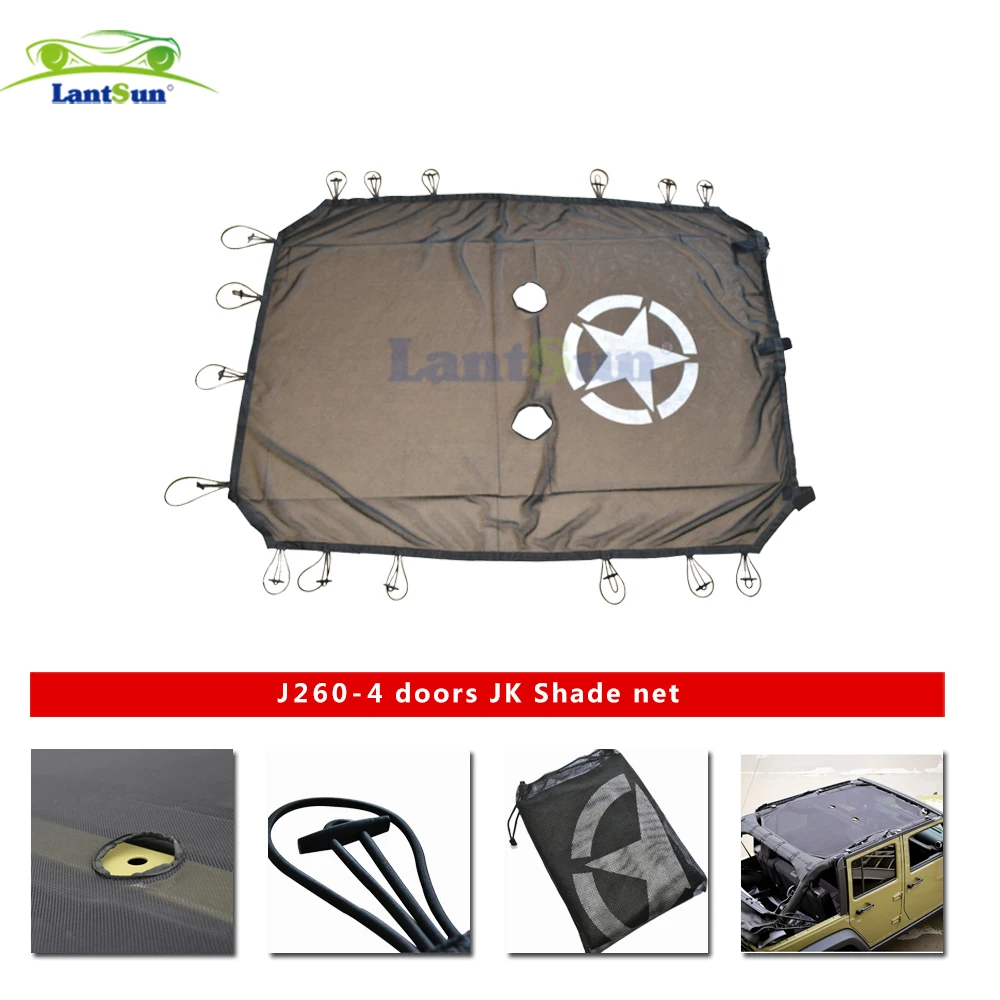 Заводская цена автомобильные аксессуары Shanghai Lantsun для Jeep Wrangler JK 07-17 J260 Star Shade Net