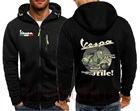 Куртка Vespa PX мужская с капюшоном, кофта на молнии, уникальная мотоциклетная верхняя одежда, толстовки, Италия, 125