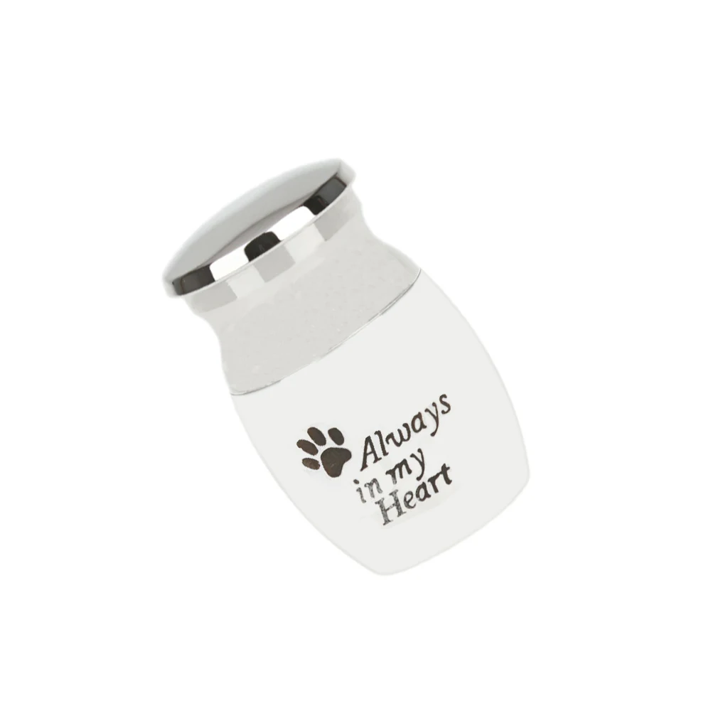 Pet Urn Keepsake Dog Cat Memorial Ashes Jar with Always in My Heart | Украшения и аксессуары