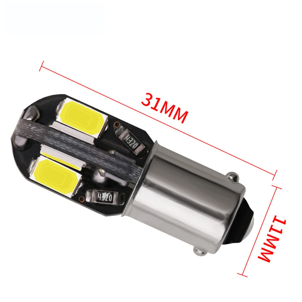4 шт. BA9S 8 SMD 5630 Светодиодный Canbus лампы t4w h6w Автомобильный светодиодный интерьер
