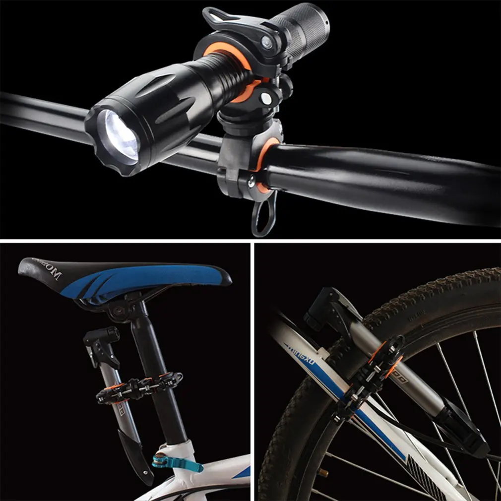 

Bicycle Light Bracket Bike Lamp Multifunctional 360 Degree Rotating Quick Release Mountain Bike Glare Front Light Bracket