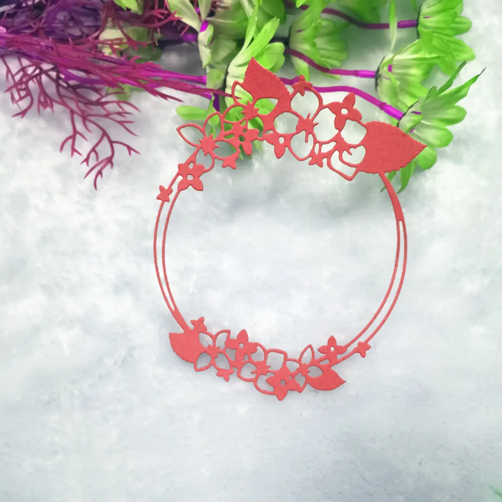 Цветочный венок штампы для скрапбукинга рельефный креативный нож рукоделия