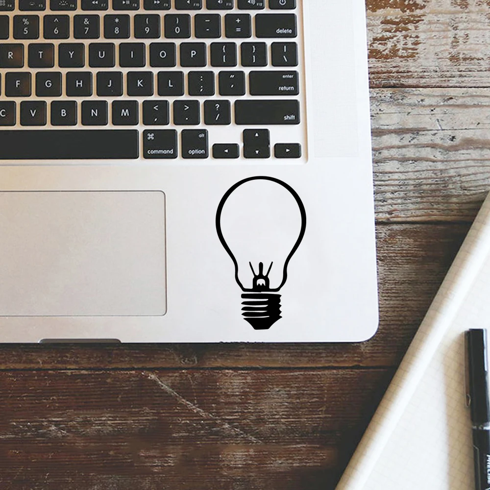 Мультяшная лампа чехол для ноутбука наклейка на тачпад | Компьютеры и офис