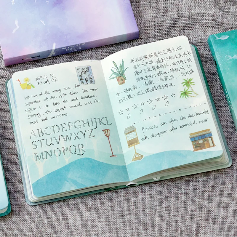 Блокнот в твердом переплете милый бумажный Карманный ежедневник пустой дневник