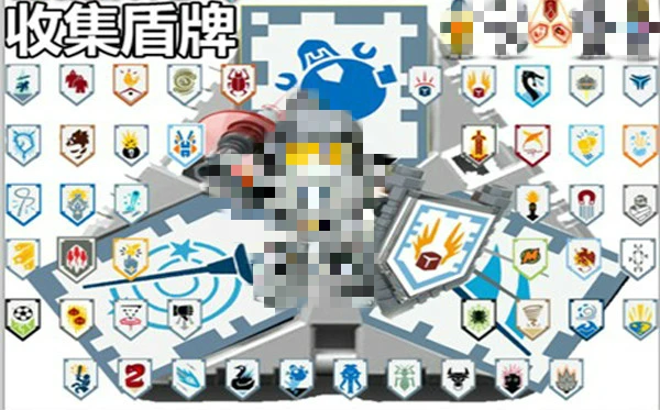 Конструктор Nexoe Рыцари Редкие щиты модель замка воин Nexus сканируемые игровые