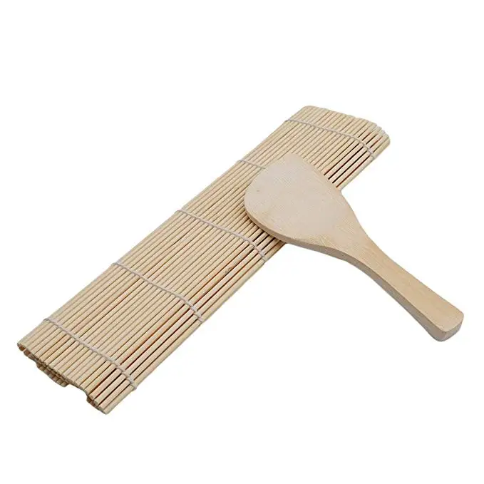 Коврик-Роллер для суши с рисовым ковшом кухонные принадлежности еды кухонный