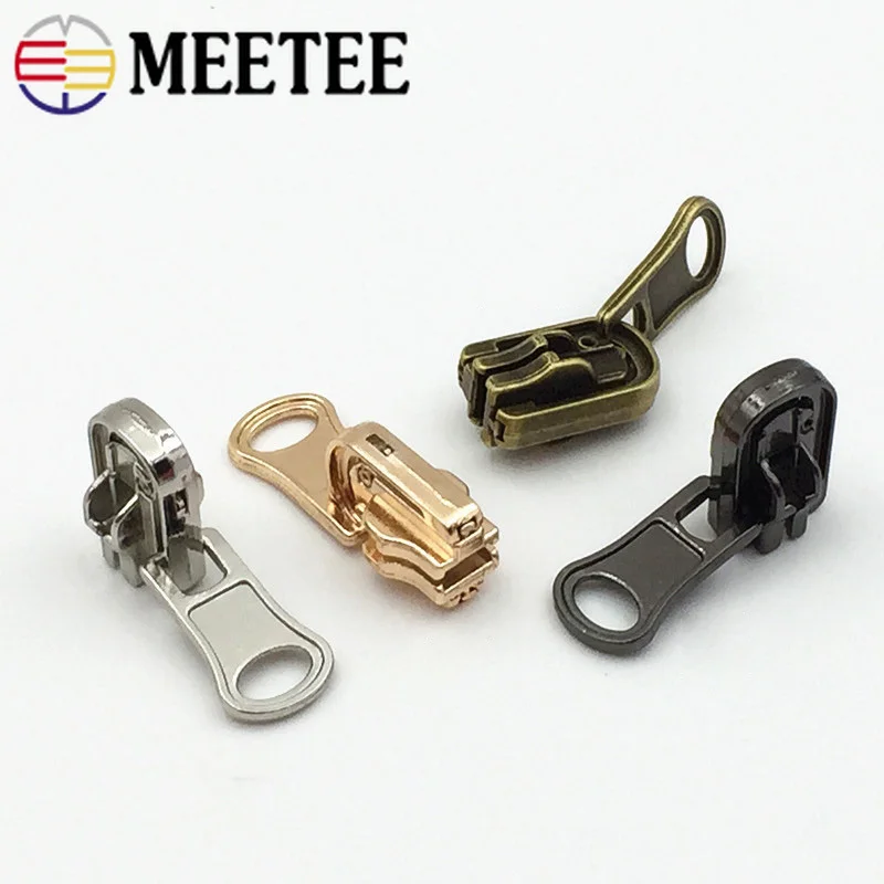 Meetee 5 шт. 3 #5 # двухсторонние поворотные застежки молнии для нейлоновых