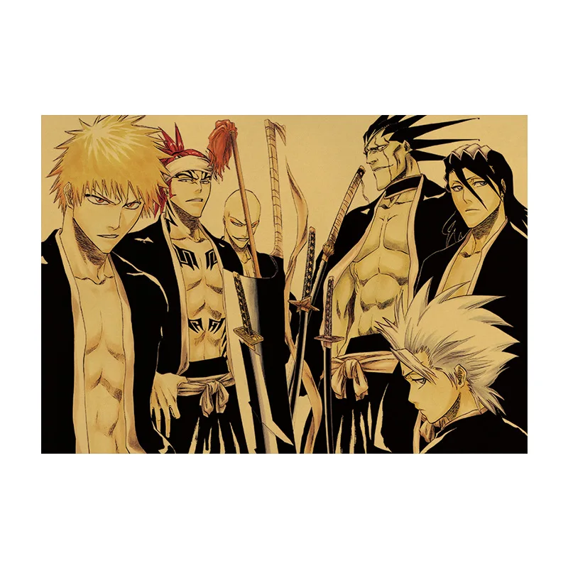 

Anime Bleach Retro Kraft Paper Poster Home Decoration Painting Room Wall Sticker Picture Painting