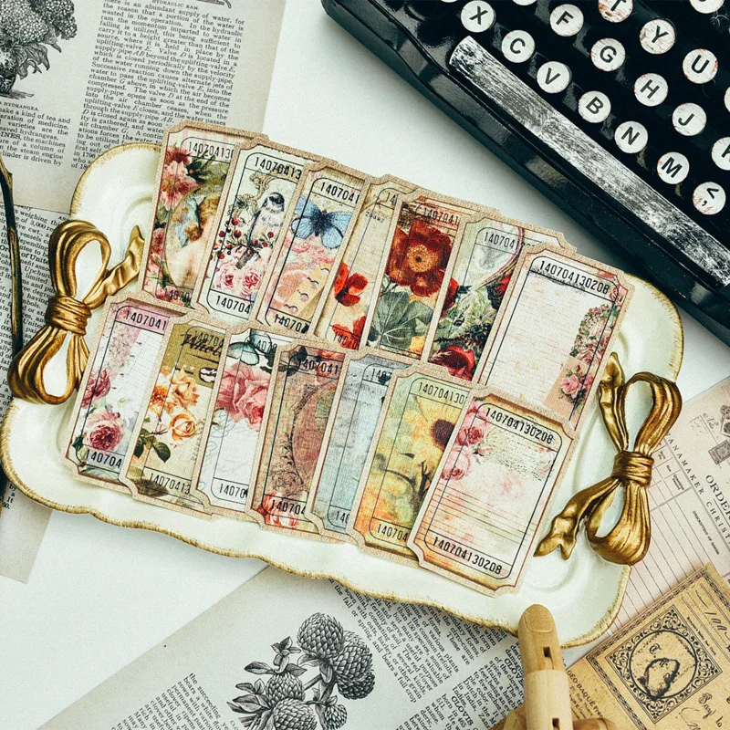 81 шт. дамские этикетки для птиц бумага рукоделия журнал нежелательной почты