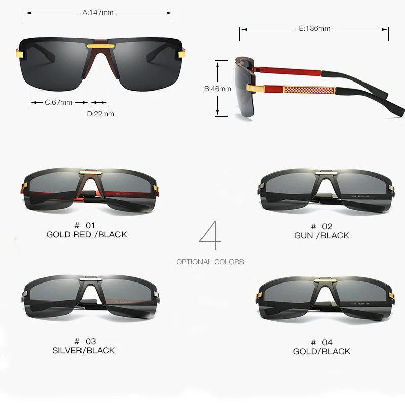 

BLYCH sunglasses men polarized luxury mens accessories Rectangle Polarized Men trending products 2020 HD Gepolariseerde