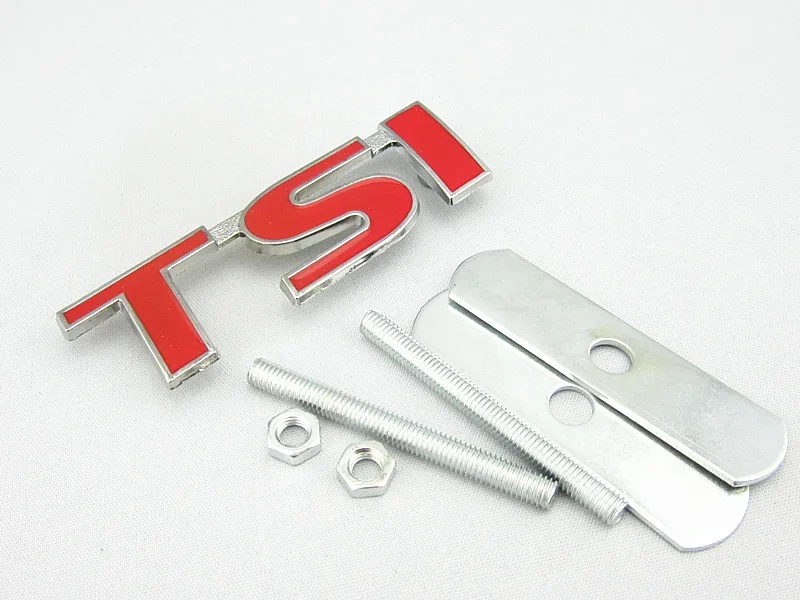 Лидер продаж 2015 1 шт. значок эмблема TSI на переднюю решетку гриля для гольфа Tiguan