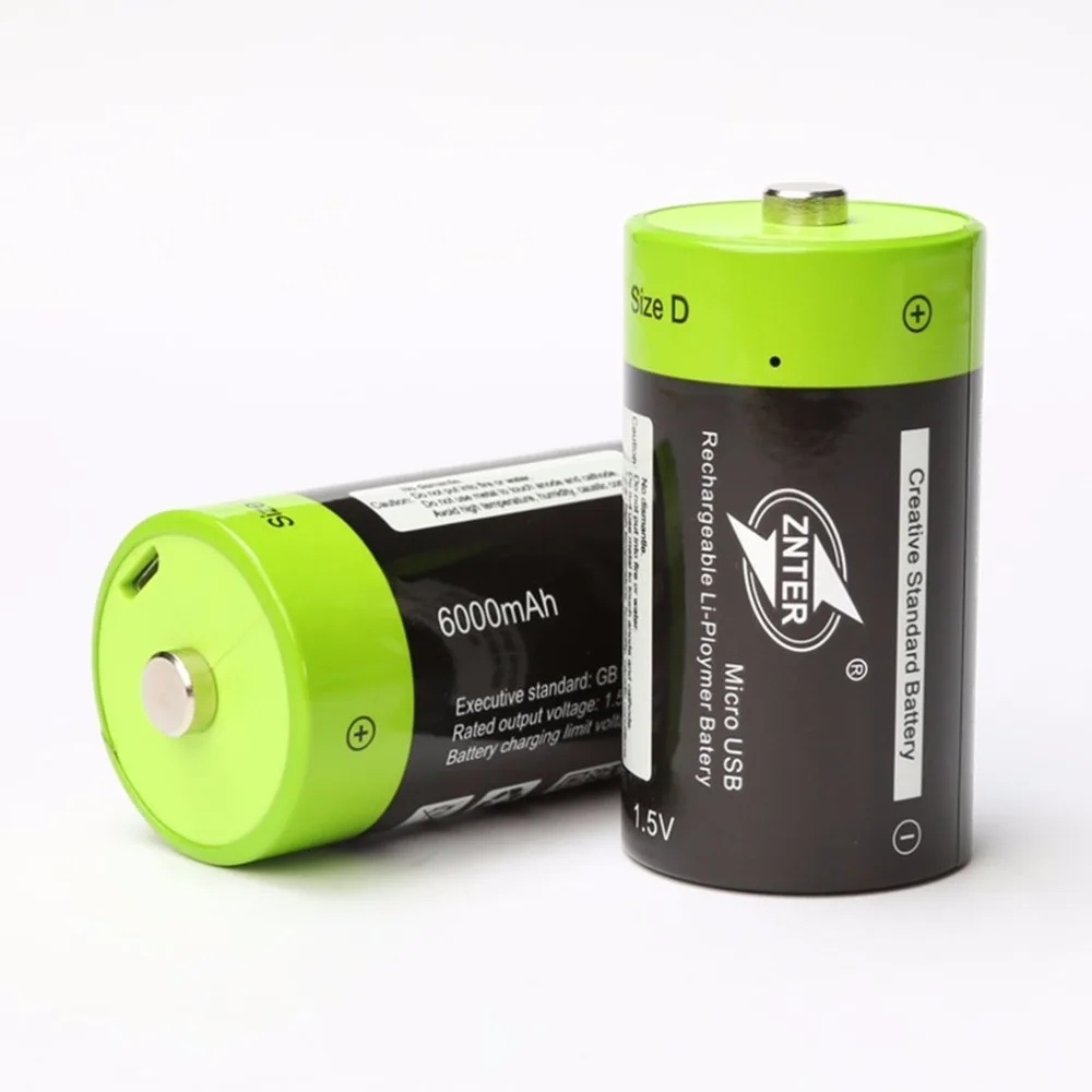 Аккумулятор ZNTER 1 5 в 6000 мА · ч Micro USB аккумуляторная батарея литий-полимерные