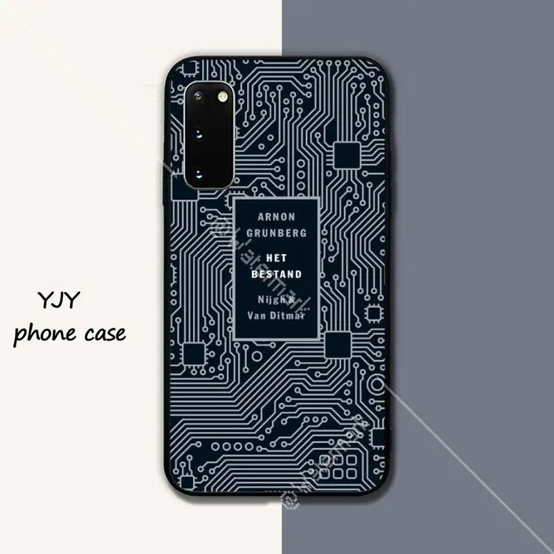 

cool computer chip pattern Silicone black case coque for Samsung galaxy s6 s7 edge s8 s9 s10 s10 lite s20 ULTRA plus cover