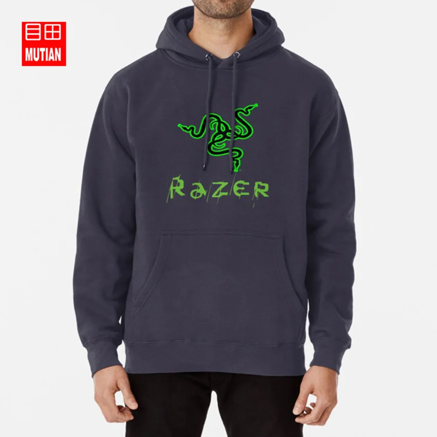 Толстовки с капюшоном с логотипом razer игровой компьютер razer