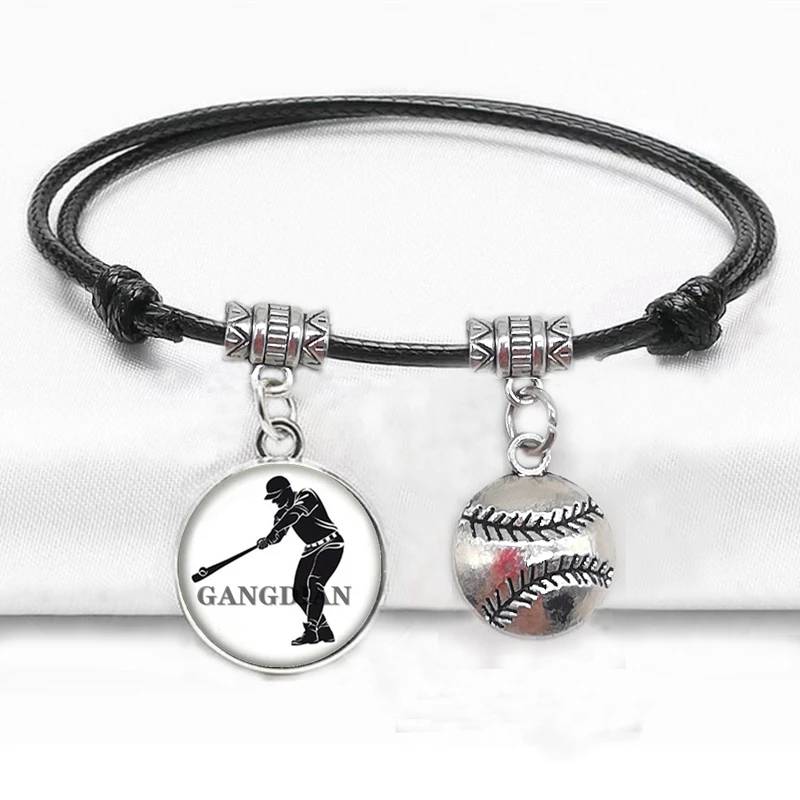 Модные спортивные мячи серии Стеклянный кабошон Баскетбол Футбол Бейсбол Черная