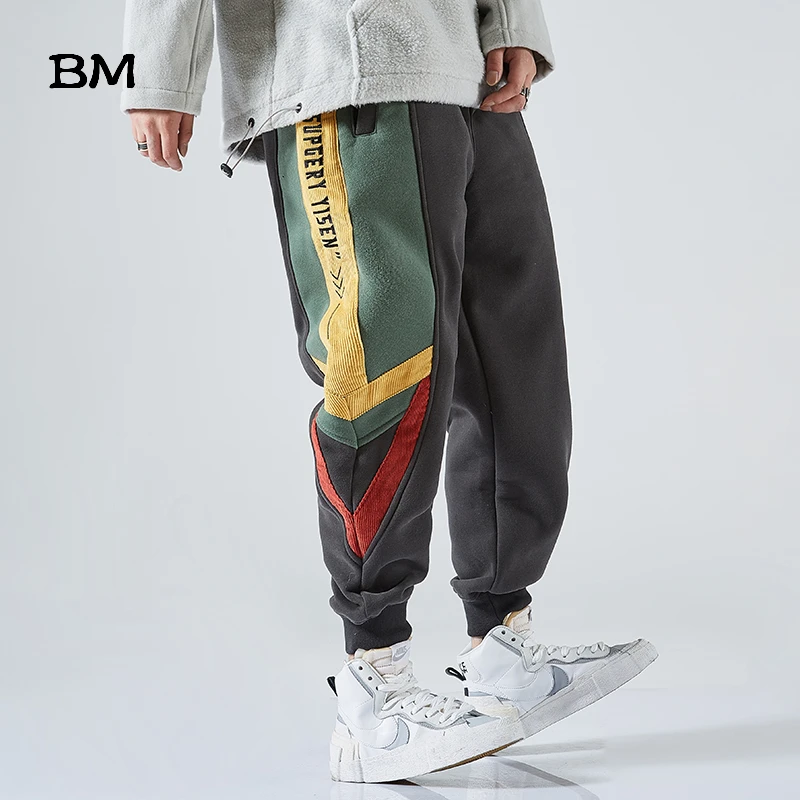 Высокое Качество Зимние Теплые повседневные плюс брюки уличная свободная