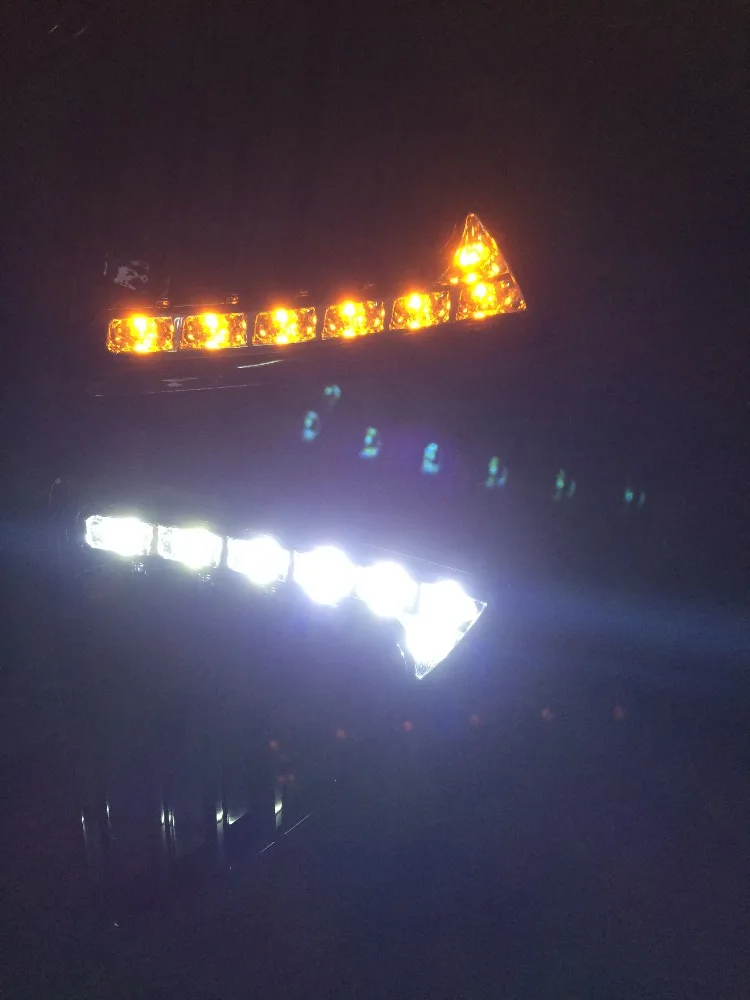 Глянец модель и Водонепроницаемый 12В СИД автомобильное DRL дневные ходовые огни