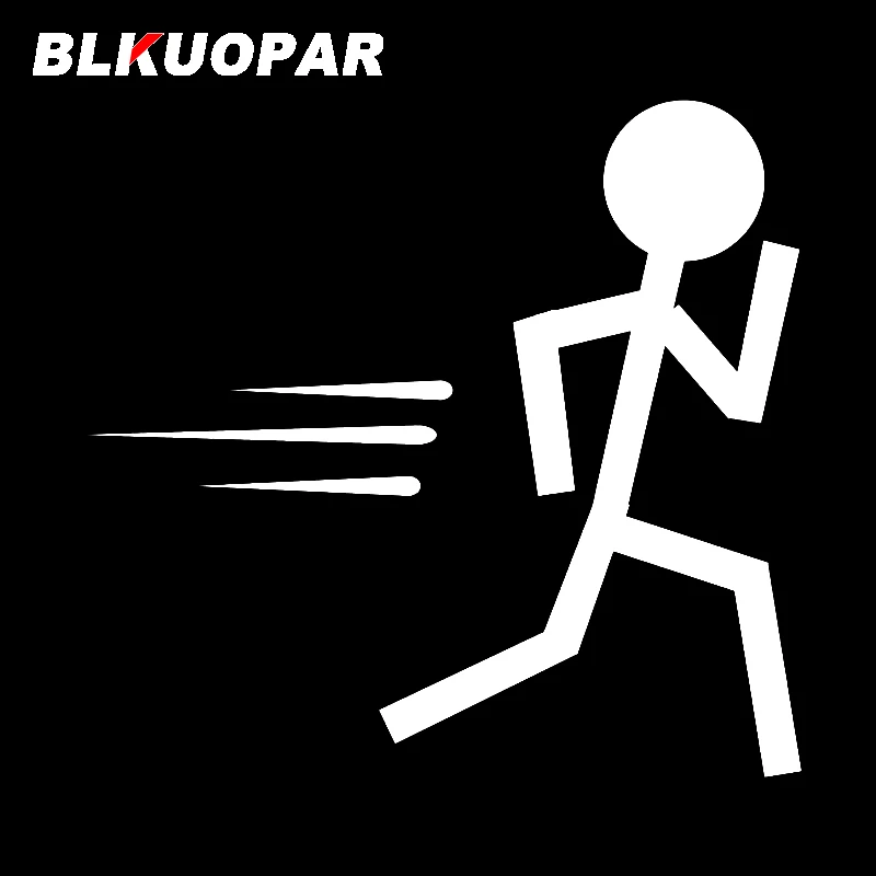 Забавные автомобильные наклейки BLKUOPAR для бега спички креативные солнцезащитные