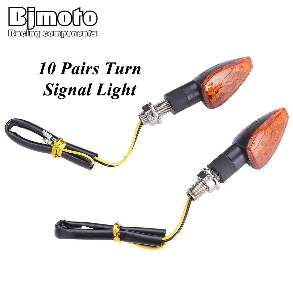 10 пар универсальных СВЕТОДИОДНЫХ указателей поворота для мотоцикла яркий фонарь