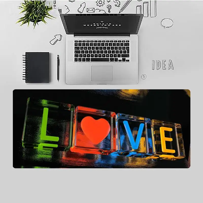 

Love heart Laptop Gaming Mice Mousepad X XL XXL Non-slip Cushion Thickness 3mm