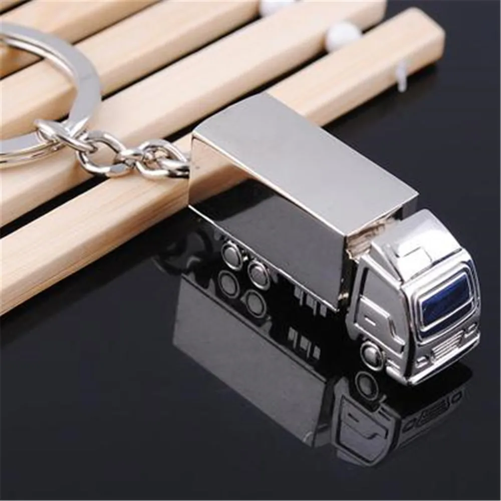 Миниатюрный металлический брелок для ключей от грузовика автомобиля креативный