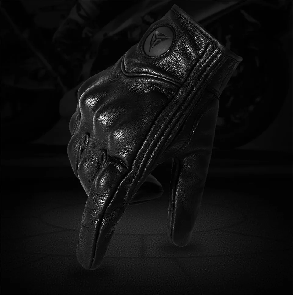MOTOWOLF Ретро мотоциклетные кожаные перчатки Винтаж езда мото защитный байкер Мужская Автомобильная перчатка мотор спортивные велосипедные перчатки