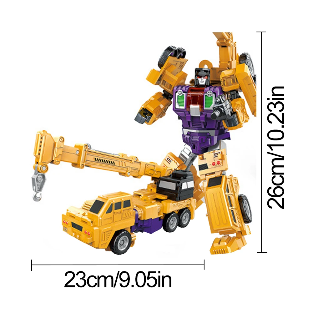

Deformation Car Toy Engineering Vehicle Dumper Truck Mixer Truck Crane Excavator Robot Puzzle Education Model For Children Kids