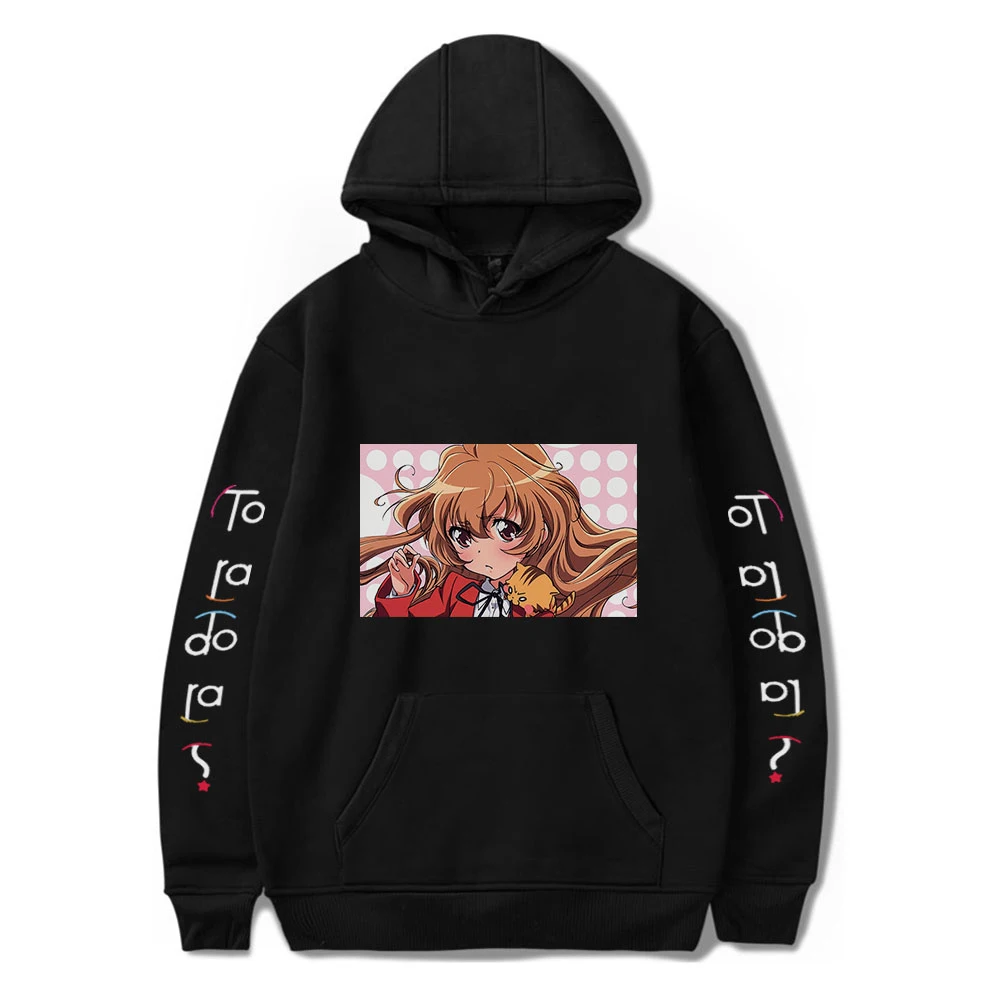 

Толстовка Мужская/Женская хлопковая с капюшоном, с рисунком аниме-торадора, 2021