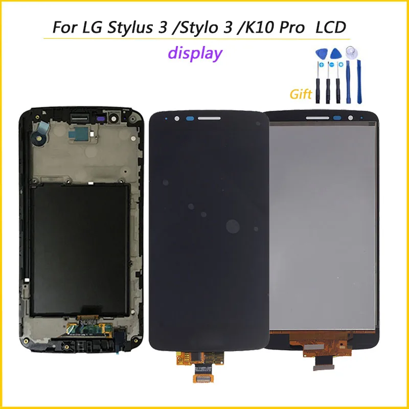 Протестированный дисплей для LG Stylus 3 LS777 M400 M400DF M400N M400F M400Y ЖК-дисплей с рамкой дигитайзер сборка запасные части