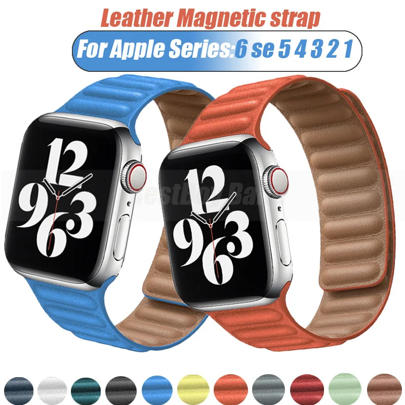 

Ремешок для часов iWatch seires, 3, 2, 1, 38, 40 мм, кожаный
