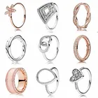 Циркулирующая симметричная любовь, вечный Плетеный силуэт слезы, фирменные круги, кольцо подходит для Европы, искусственная серебряная бижутерия сделай сам