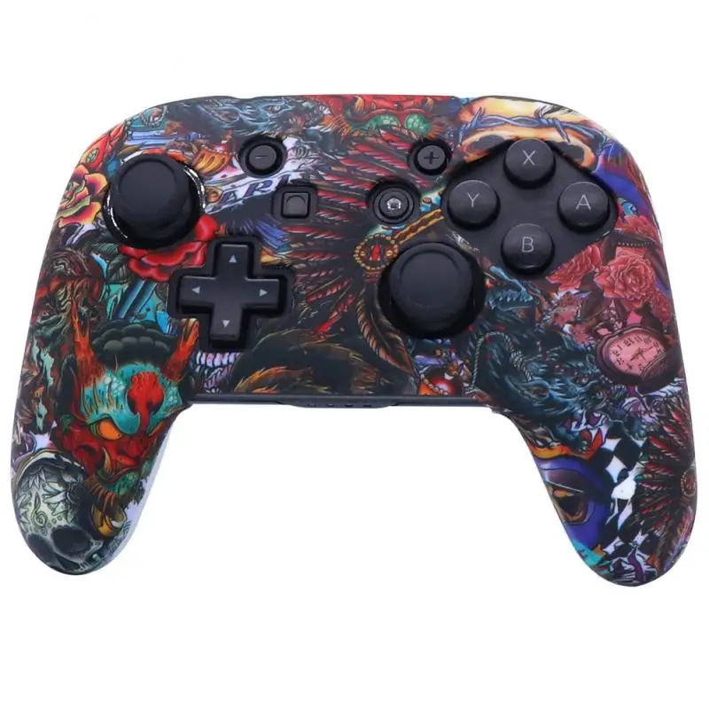 

1 Pc Silicone Cover Skin Protective For Switch Pro Joystick Gamepad Accessories 8 Optional Colors For Switch Controller