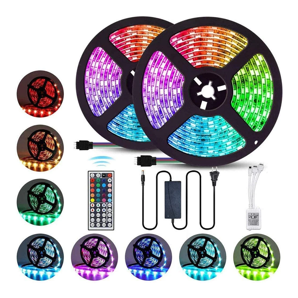 

Wedding Home Indoor Decoration 1om LED Waterproof RGB String Lamps Bluetooth-compatible Remote Control Ribbon Tape Light