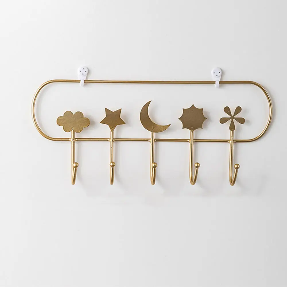 

1pc Clothing Hook Iron Hooks Wall-mounted Clothing Hook Clothing Storage Rack