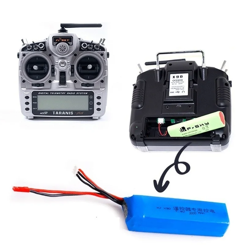 PYLR/C Мощность 7 4 V 3000mah литий-полимерный Батарея Перезаряжаемые для Frsky Taranis X9D плюс