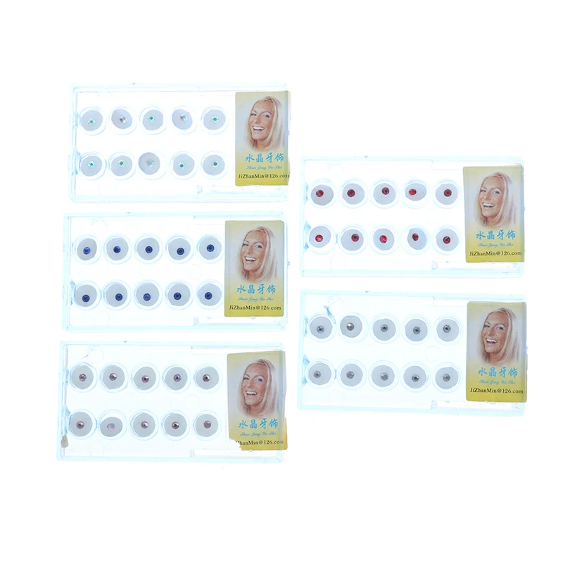 1 коробка (10 шт.) искусственный бриллиант отбеливание зубов шпильки для