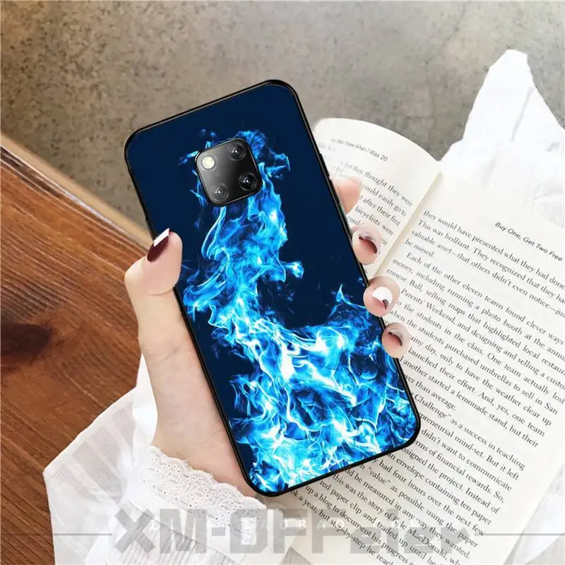 Fashion Flame patrón DIY Painted Bling Phone Case For Huawei Mate 9 20X 10 30 20Pro 20Lite NOVA 3I 3E 4 5 5I PRO | Мобильные