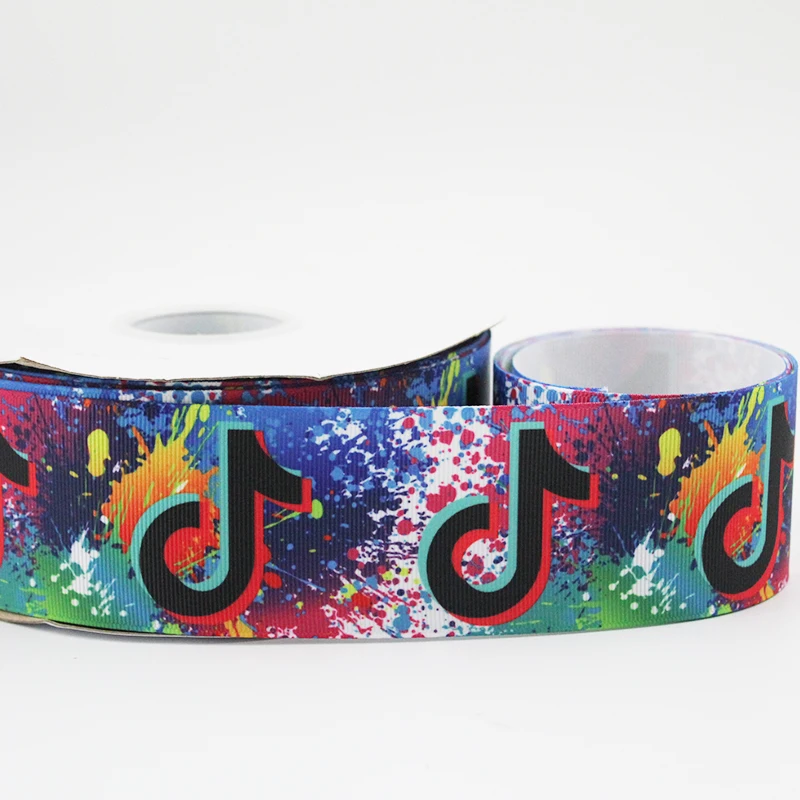 50/75 мм музыкальная нота печатная корсажная лента Женские аксессуары для волос