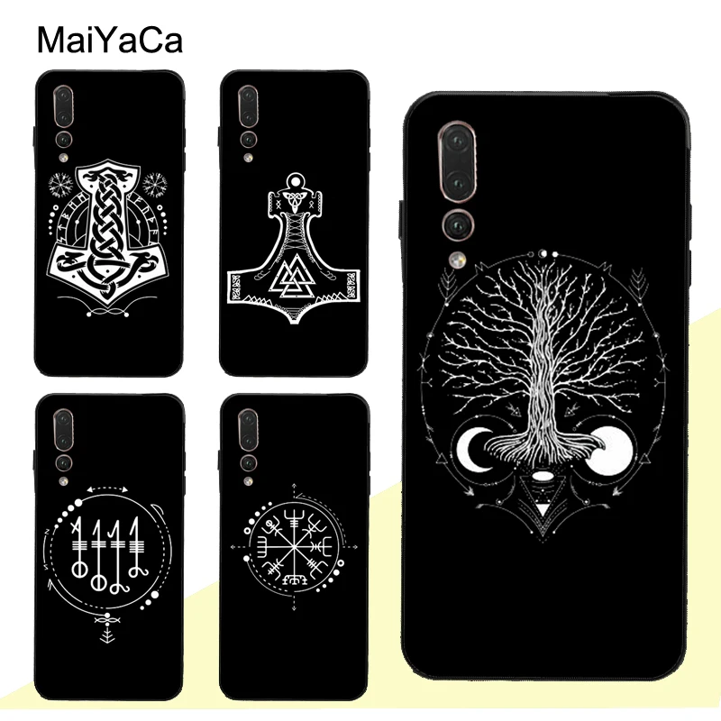 Чехол MaiYaCa Vikings Symbol для Huawei P30 Pro P40 P10 P20 Lite Mate 20 30 10 P Smart 2019 Z оболочка|Бамперы| |