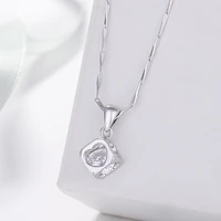 s925 sterling silver necklace ladies necklace fashion jewelry european and american popular ladies holiday gift of love and affe