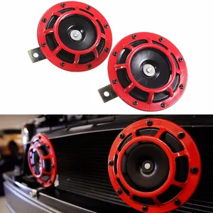 2pcs 110db grille mount twin super tone electric car horn air horn for honda dio af18 car 12v electric pump loud air horn free global shipping