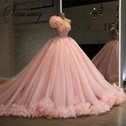 Розовое Бальное платье принцессы, вечерние платья 2022, блестящее длинное вечернее платье, женское платье знаменитости